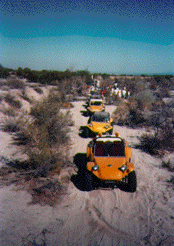 on a dirt road